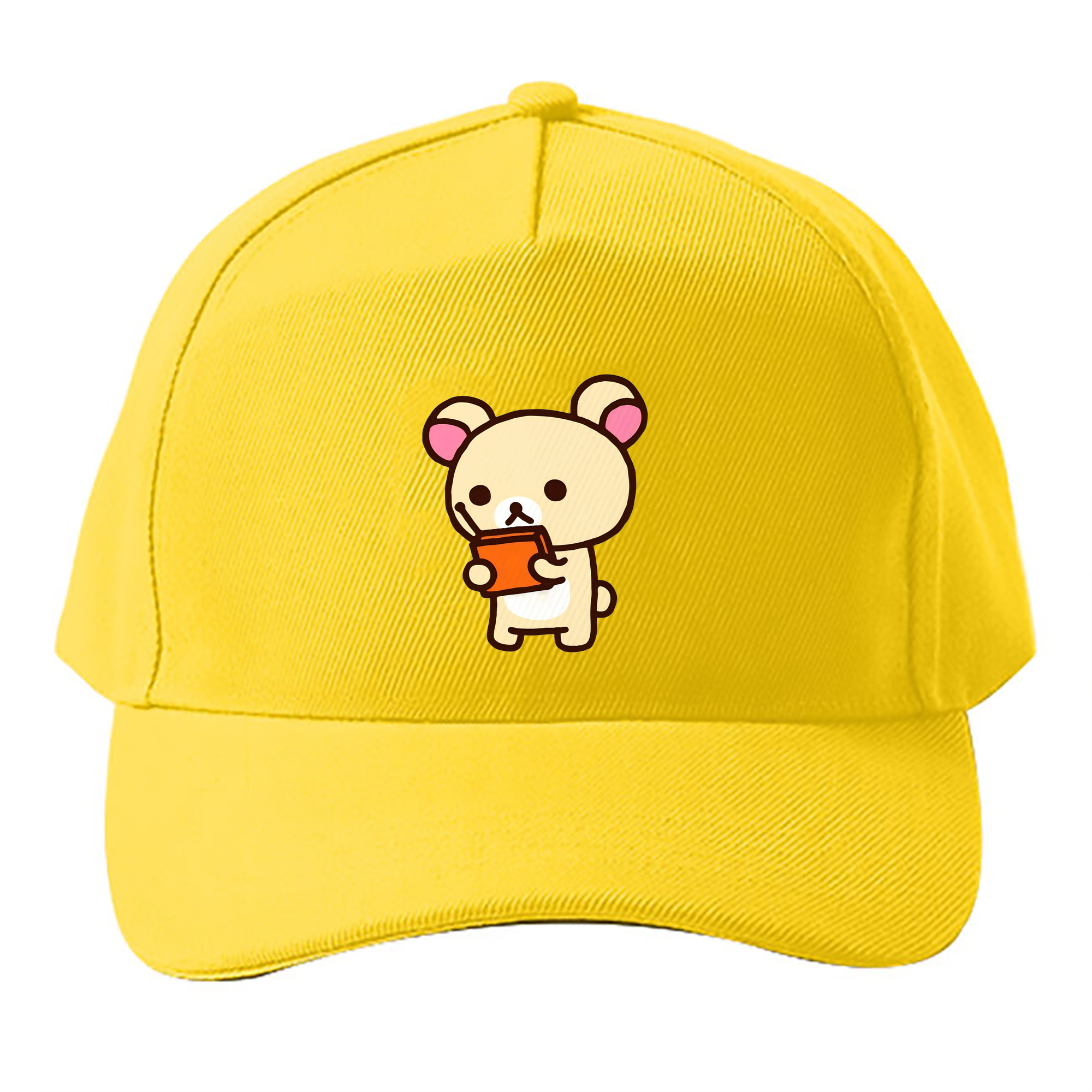 （画像用） リラックマ リラックマ キイロイトリ Rilakkuma Korilakkuma Kiiroitori ベースボールキャップ 綿100％ 男女兼用 帽子 スポーツ